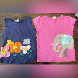 Kids' Pink and Navy Graphic Tees